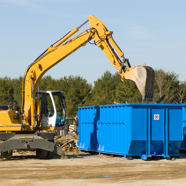 can i choose the location where the residential dumpster will be placed in Hokes Bluff Alabama